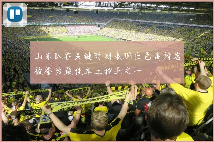 山东队在关键时刻表现出色高诗岩被誉为最佳本土控卫之一